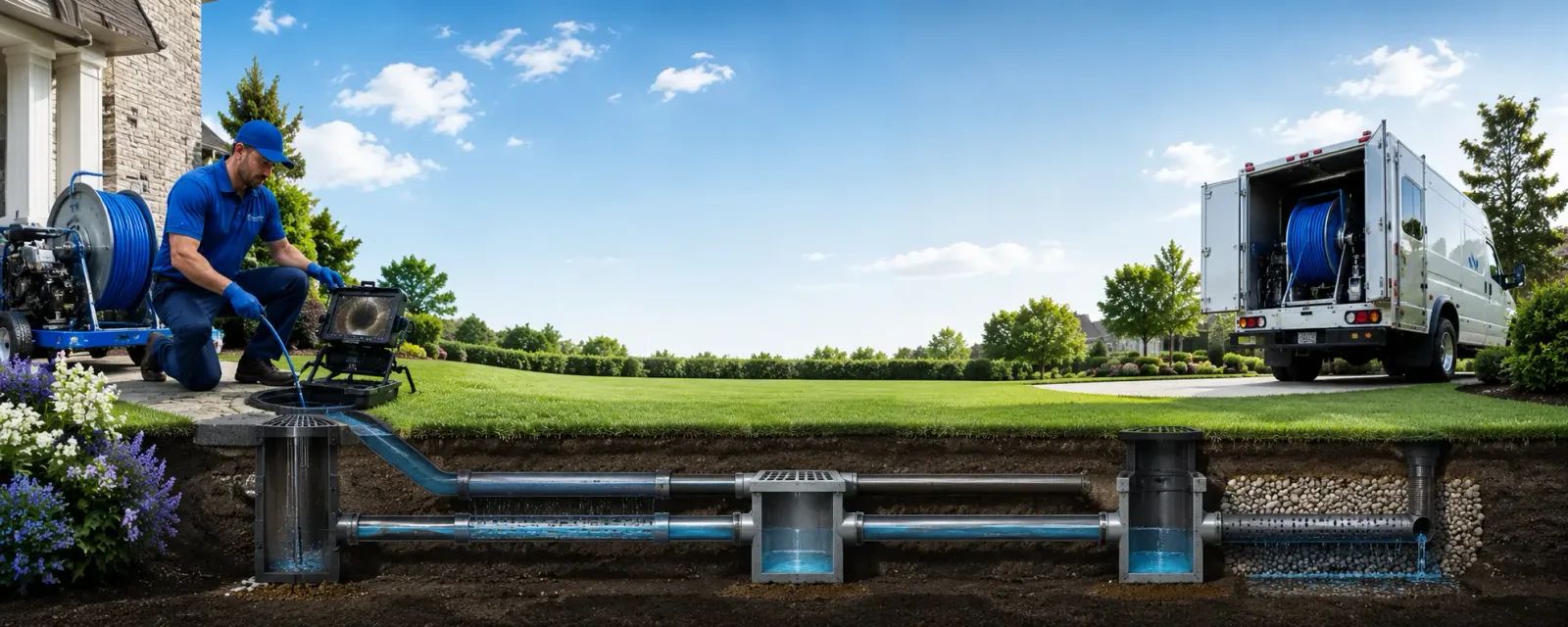 Outdoor drain cleaning information for Birdseye, IN